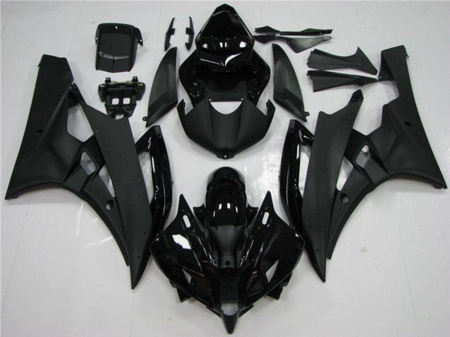 Carena Moto Yamaha YZF R6 2006-2007 - Nero Lucido Nero Opaco
