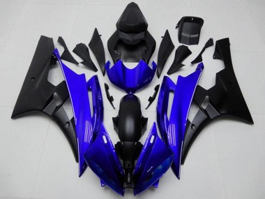 Carena Moto Yamaha YZF R6 2006-2007 - Blu Nero Opaco Fabbrica