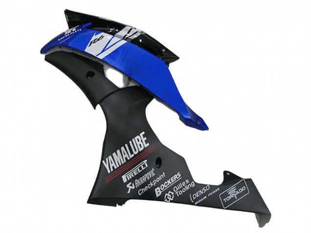 Carena Moto Yamaha YZF R6 2008-2016 - Bianco Blu Nero Opaco Yamalube