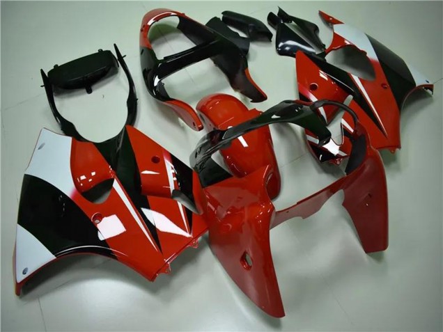 Carena Moto Kawasaki ZX6R 2000-2002 - Bianco Rosso Nero Lucido