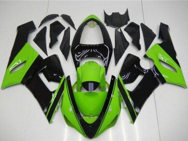 Carena Moto Kawasaki ZX6R 2005-2006 - Verde Nero Lucido Fabbrica