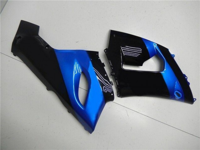 Kit Carena Moto Kawasaki ZX6R 2005-2006 - Blu Nero Lucido
