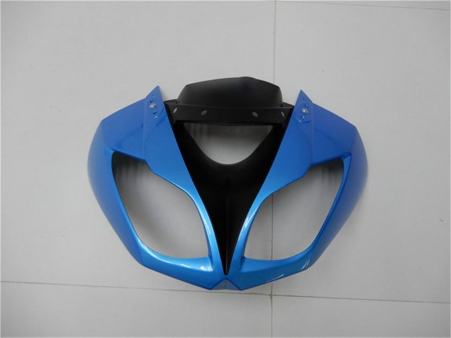 Carena Moto Kawasaki ZX6R 2009-2012 - Azzurro Chiaro Nero Lucido