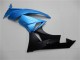 Carena Moto Kawasaki ZX6R 2009-2012 - Azzurro Chiaro Nero Lucido