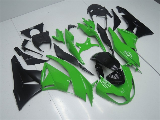 Kit Carena Moto Kawasaki ZX6R 2009-2012 - Verde Nero Lucido
