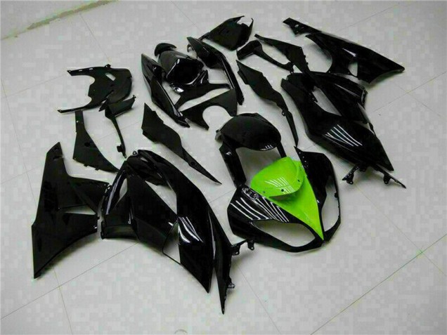 Carena Moto Kawasaki ZX6R 2009-2012 - Nero Lucido Verde