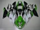 Carena Moto Kawasaki ZX6R 2013-2018 - Verde Bianco Nero Lucido