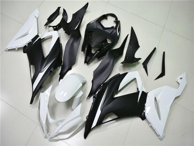 Carena ABS Kawasaki ZX6R 2013-2018 - Bianco Nero Opaco
