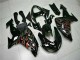 Kit Carena Moto Kawasaki ZX10R 2006-2007 - Nero Lucido Rosso Fiamma