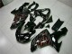 Kit Carena Moto Kawasaki ZX10R 2006-2007 - Nero Lucido Rosso Fiamma