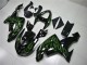 Carena Moto Kawasaki ZX10R 2006-2007 - Nero Lucido Verde Fiamma