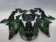 Carena Moto Kawasaki ZX10R 2006-2007 - Nero Lucido Verde Fiamma