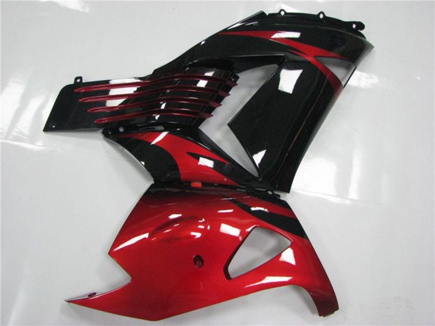 Carena Moto Kawasaki ZX14R ZZR1400 2006-2011 - Rosso Nero