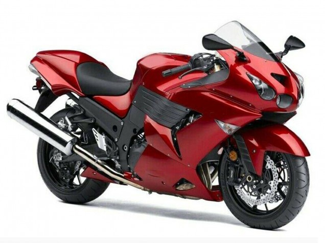 Carena Moto Kawasaki ZX14R ZZR1400 2006-2011 - Rosso
