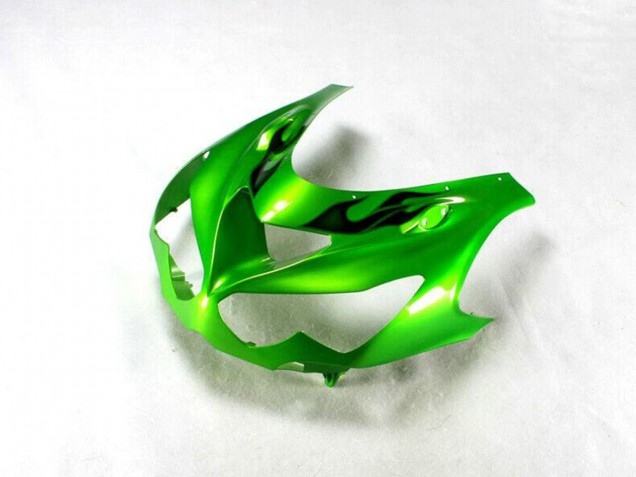 Carena Moto Kawasaki ZX14R ZZR1400 2012-2024 - Verde Nero Lucido