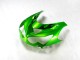 Carena Moto Kawasaki ZX14R ZZR1400 2012-2024 - Verde Nero Lucido