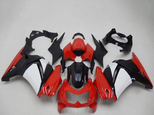 Carena Moto Kawasaki EX250 2008-2012 - Rosso Bianco Nero