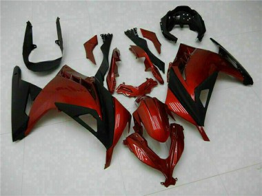 Carena Moto Kawasaki Ninja 300 EX300R 2013-2024 - Rosso Nero Fabbrica