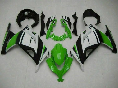 Carena Moto Kawasaki Ninja 300 EX300R 2013-2024 - Bianco Verde Nero Fabbrica