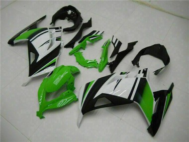 Carena Moto Kawasaki Ninja 300 EX300R 2013-2024 - Bianco Verde Nero Fabbrica