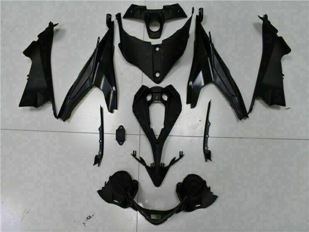 Carena Moto Kawasaki EX650 2009-2011 - Nero Opaco Rosso Banda