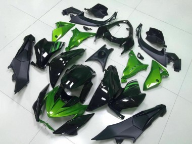 Carena Moto Kawasaki Z800 2013-2018 - Verde Nero Lucido Fabbrica