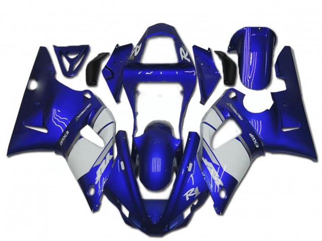 Carena Moto Yamaha YZF R1 2000-2001 - Blu Bianco
