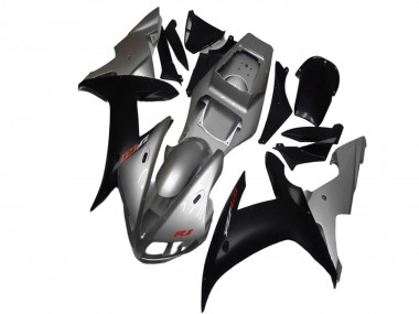 Carena Moto Yamaha YZF R1 2002-2003 - Argento Nero Opaco Fabbrica