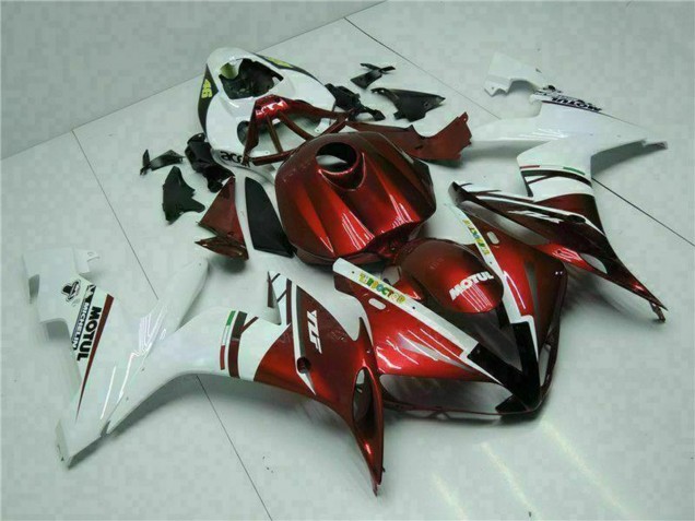 Carena Moto Yamaha YZF R1 2004-2006 - Bianco Rosso Giallo Motul 46