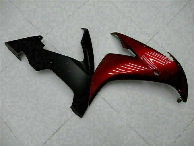 Carena Moto Yamaha YZF R1 2004-2006 - Rosso Bordeaux Nero Opaco