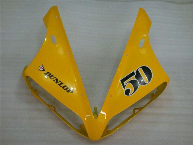 Carena Moto Yamaha YZF R1 2004-2006 - Giallo Nero Lucido Dunlop 50