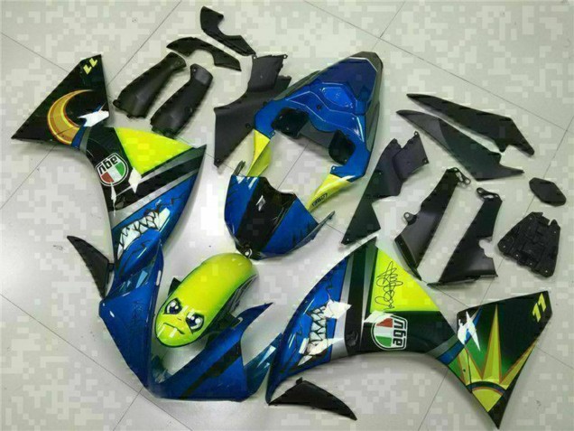 Carena Moto Yamaha YZF R1 2009-2011 - Blu Giallo Squalo