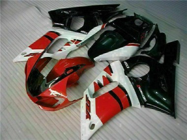 Carena Moto Yamaha YZF R6 1998-2002 - Bianco Rosso Nero Lucido Fabbrica