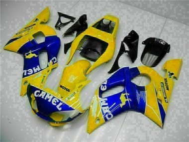 Carena Moto Yamaha YZF R6 1998-2002 - Giallo Blu Bianco Cammello Motul Fabbrica