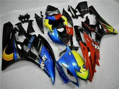 Carena Moto Yamaha YZF R6 2006-2007 - Giallo Blu Rosso Nero Lucido Squalo Fabbrica