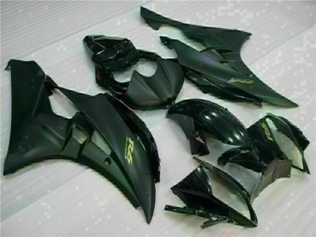 Carena Moto Yamaha YZF R6 2006-2007 - Nero Lucido Nero Opaco Oro Decals