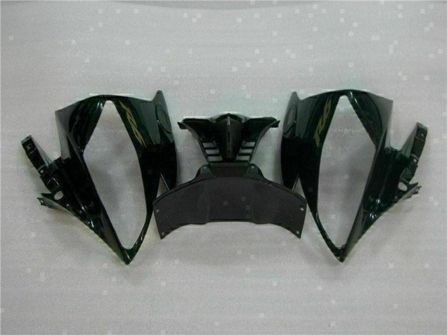 Carena Moto Yamaha YZF R6 2006-2007 - Nero Lucido Nero Opaco Oro Decals