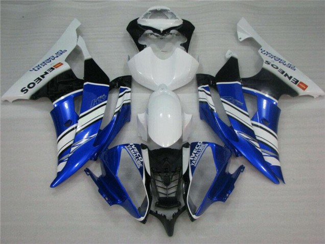 Carena Moto Yamaha YZF R6 2008-2016 - Bianco Blu Nero ENEOS Semakin Didepan