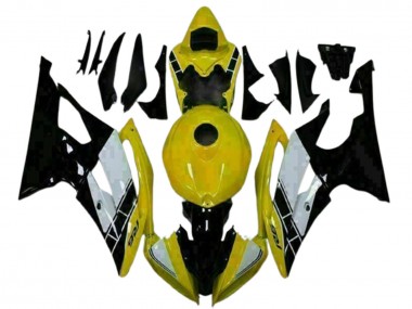 Carena Moto Yamaha YZF R6 2008-2016 - Giallo Bianco Nero Lucido Fabbrica