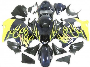 Carena Moto Suzuki GSXR 1300 1996-2007 - Nero Lucido Giallo Fiamma Fabbrica