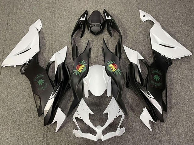Carena Moto Kawasaki ZX6R 2019-2022 - Bianco Nero Faccina Felice