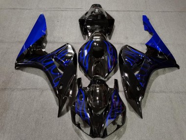 Carena Moto Honda CBR1000RR 2006-2007 - Nero Lucido Blu Fiamma Fabbrica