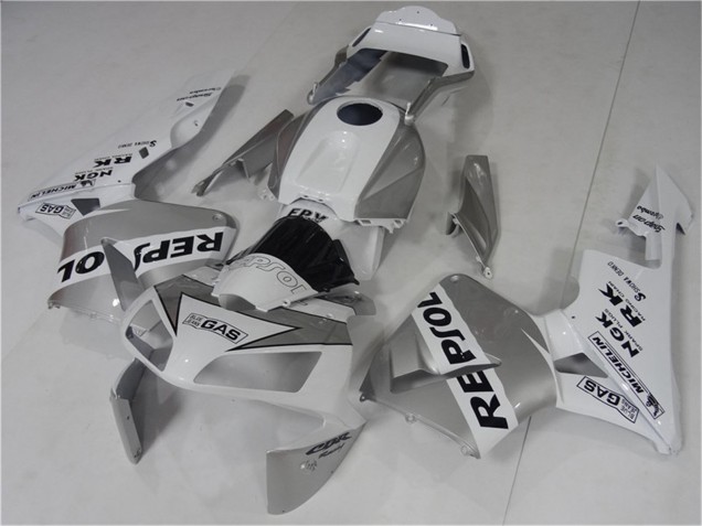 Carena Moto Honda CBR600RR 2003-2004 - Bianco Argento Nero Repsol