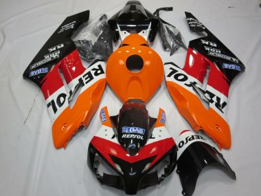 Kit Carena Moto Completo Honda CBR1000RR 2004-2005 - Arancia Bianco Rosso Nero Lucido Repsol Fabbrica