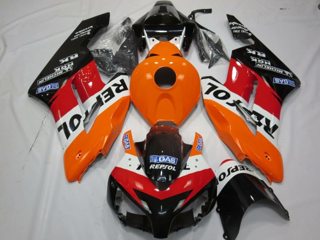 Kit Carena Moto Completo Honda CBR1000RR 2004-2005 - Arancia Bianco Rosso Nero Lucido Repsol