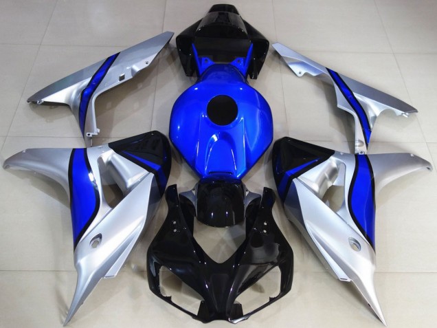 Carena Moto Honda CBR1000RR 2006-2007 - Argento Blu Nero Lucido
