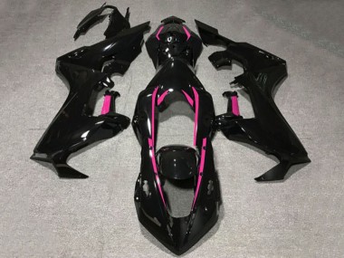 Carena Moto Honda CBR1000RR 2017-2023 - Nero Lucido Rosa Linea Fabbrica
