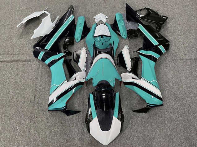 Carena Moto Honda CBR1000RR 2017-2023 - Bianco Ciano Blu Nero Lucido