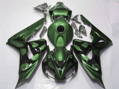 Carena Moto Honda CBR1000RR 2006-2007 - Verde Nero Lucido Fiamma Fabbrica