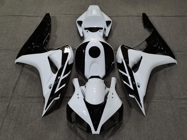Carena Moto Honda CBR1000RR 2006-2007 - Bianco Nero Lucido